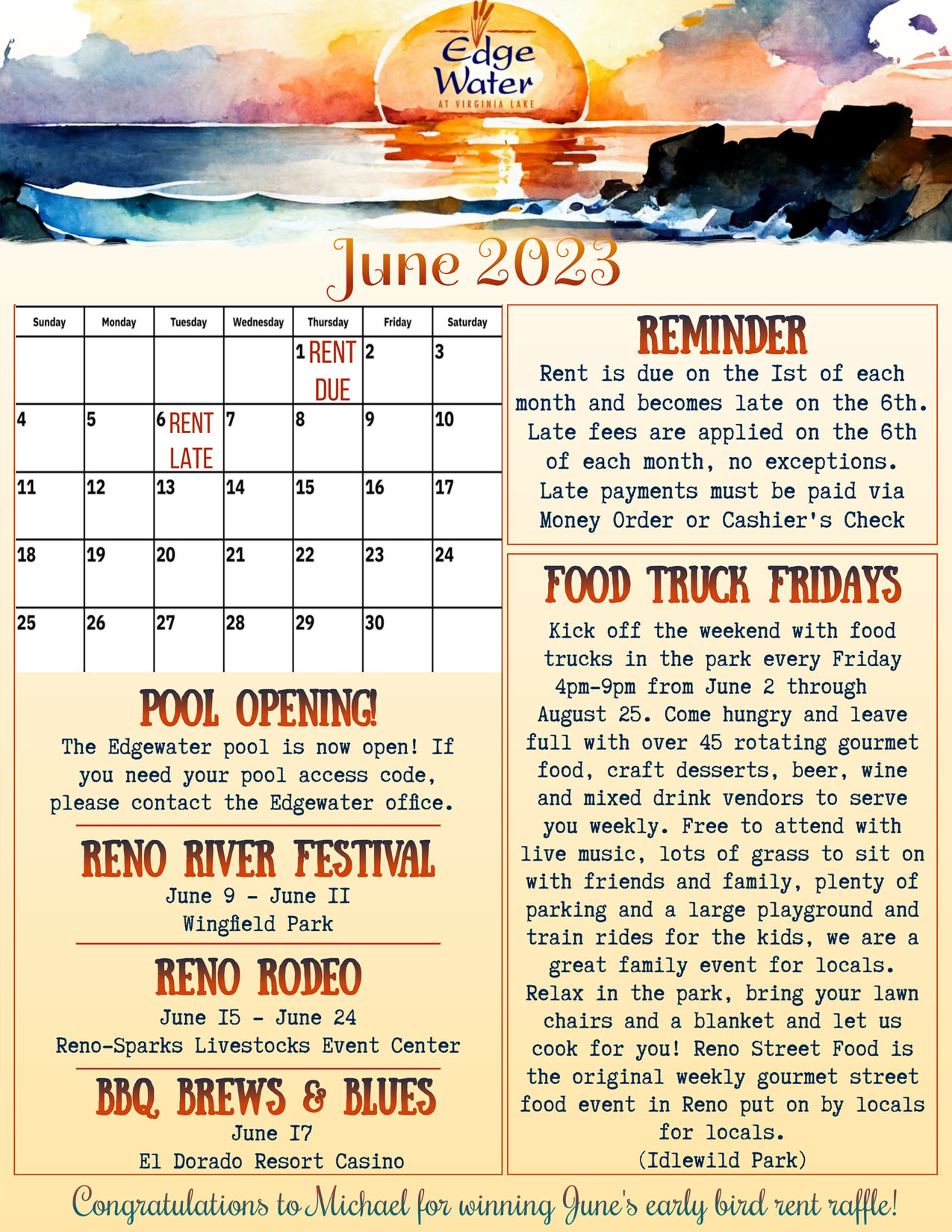 June 2023 Newsletter/Calendar